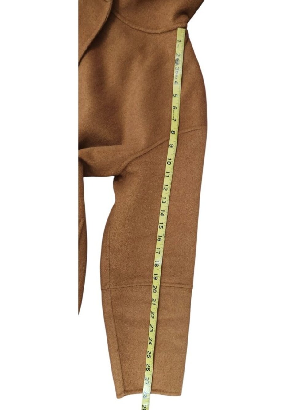 Belle & Bloom Hooded Wool Blend Coat Camel Brown Oversized Long Jacket AU Style - Picture 9 of 12
